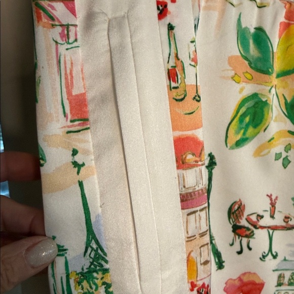 KARL LAGERFELD PARIS Colorful Printed Pants - Picture 3 of 15